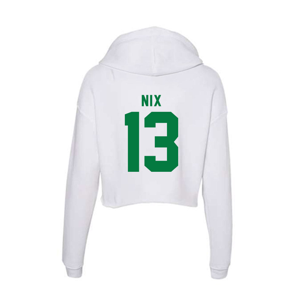 Oregon - NCAA Football : Gavin Nix - Women's Crop Fleece Hoodie-1