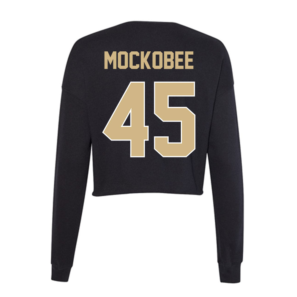 Purdue - NCAA Football : Devin Mockobee - Women's Cropped Crew Fleece-1