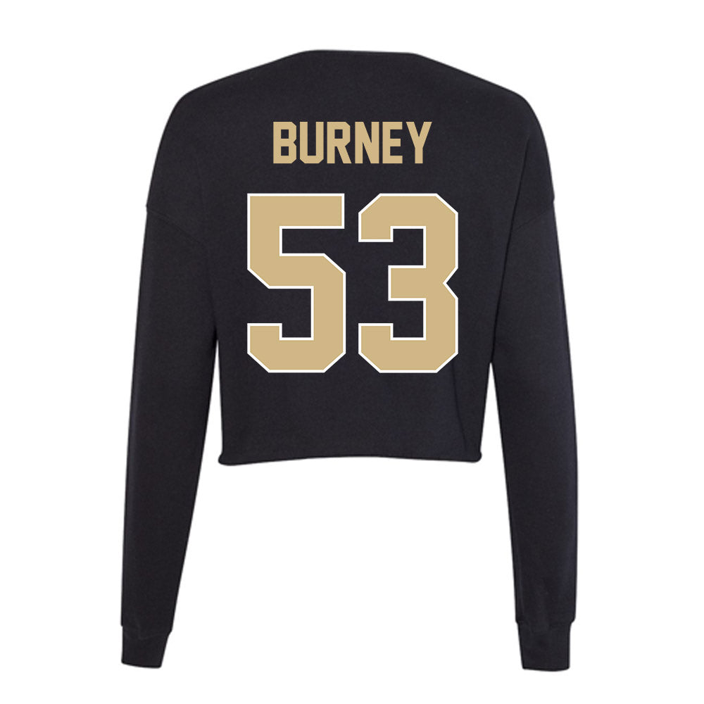 Purdue - NCAA Football : Joshua Burney - Women's Cropped Crew Fleece-1