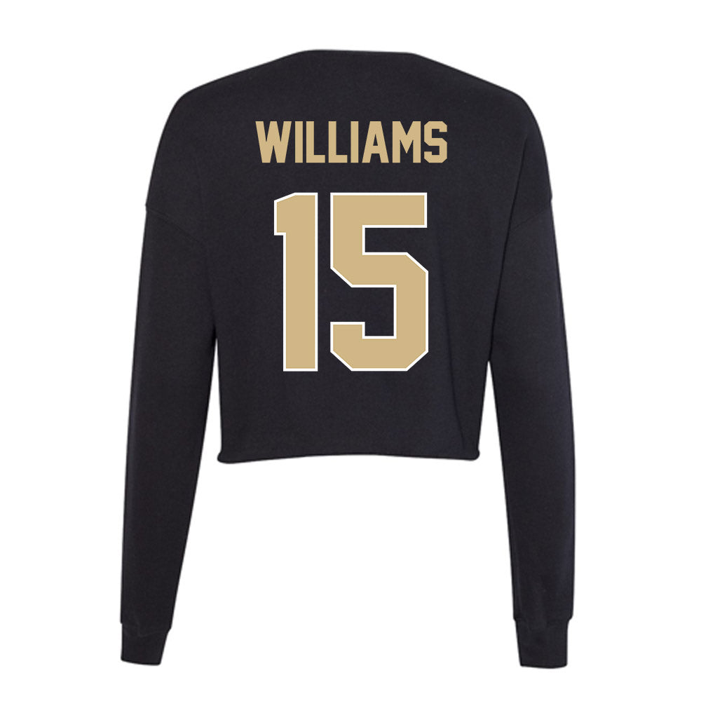Purdue - NCAA Women's Volleyball : Rachel Williams - Women's Cropped Crew Fleece-1