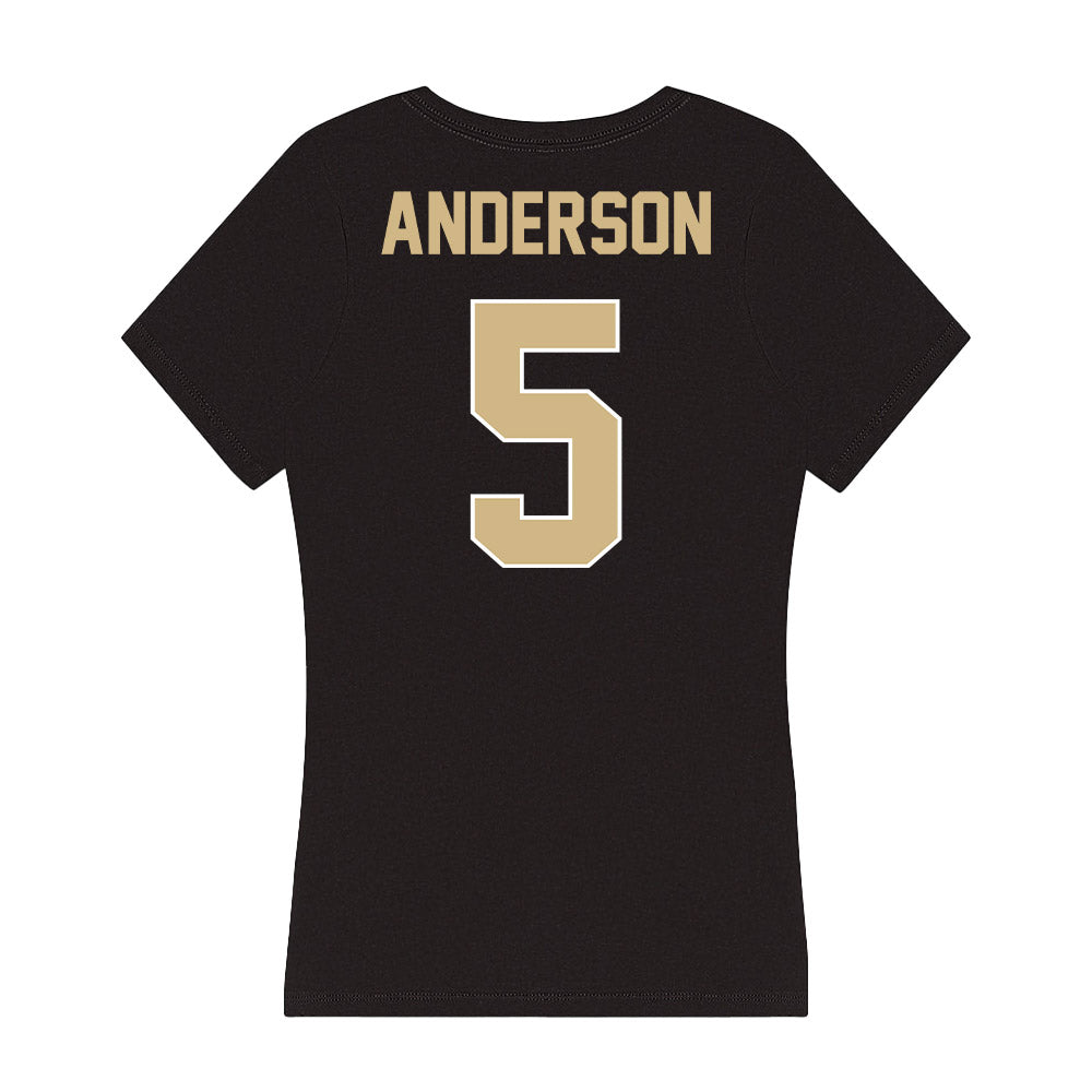Purdue - NCAA Women's Volleyball : Taylor Anderson - Women's V-Neck T-Shirt-1
