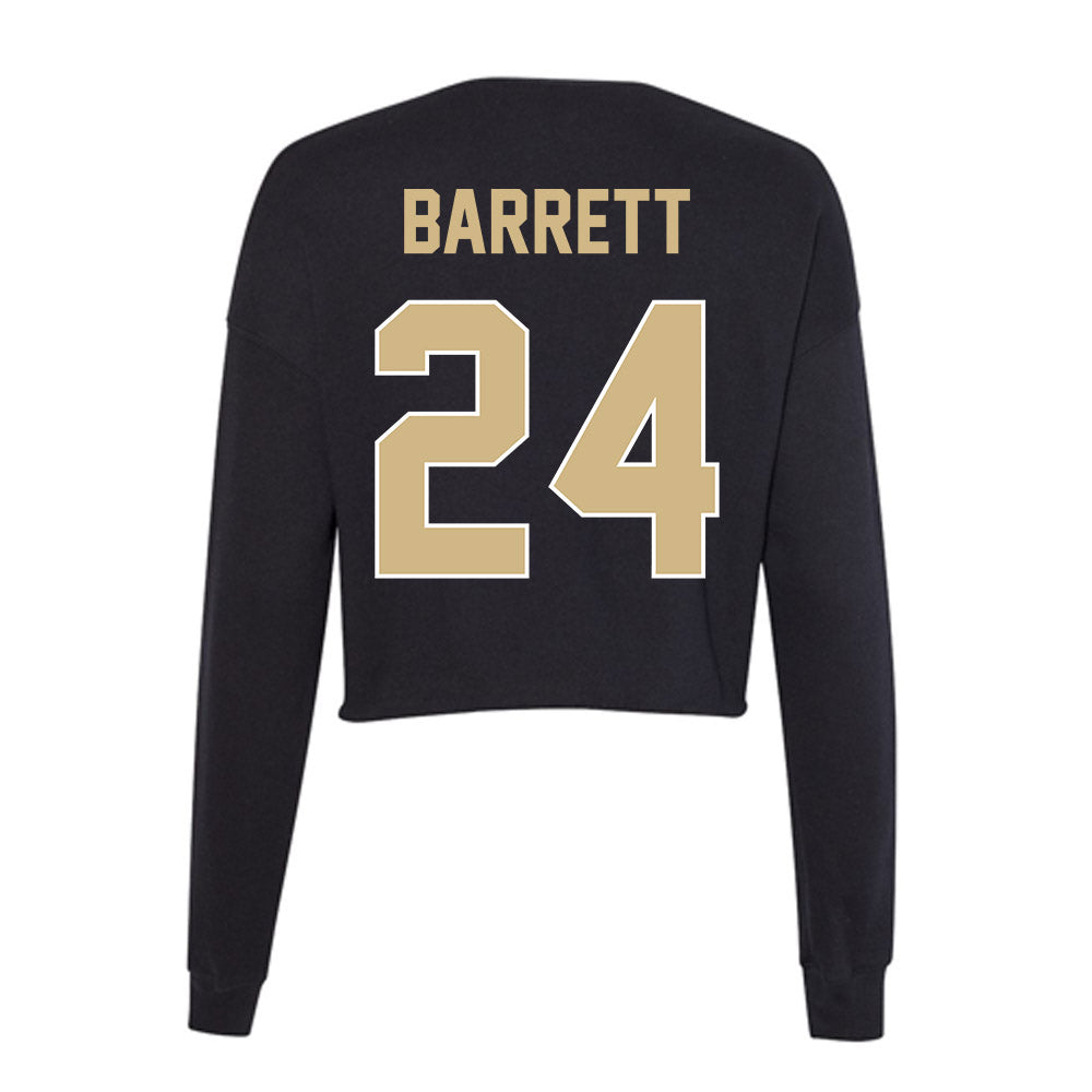 Purdue - NCAA Women's Basketball : Carley Barrett - Women's Cropped Crew Fleece-1