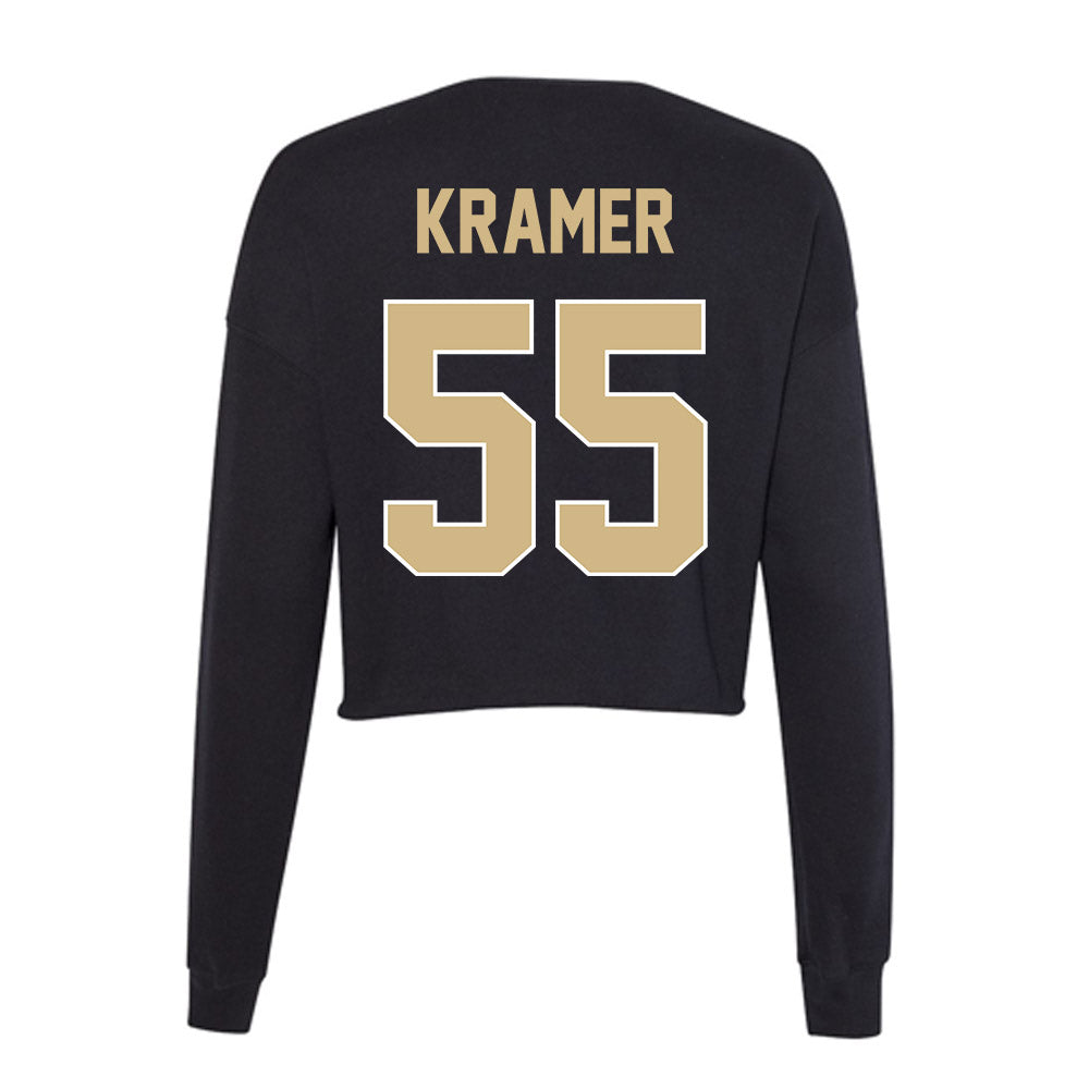 Purdue - NCAA Baseball : Jake Kramer - Women's Cropped Crew Fleece-1