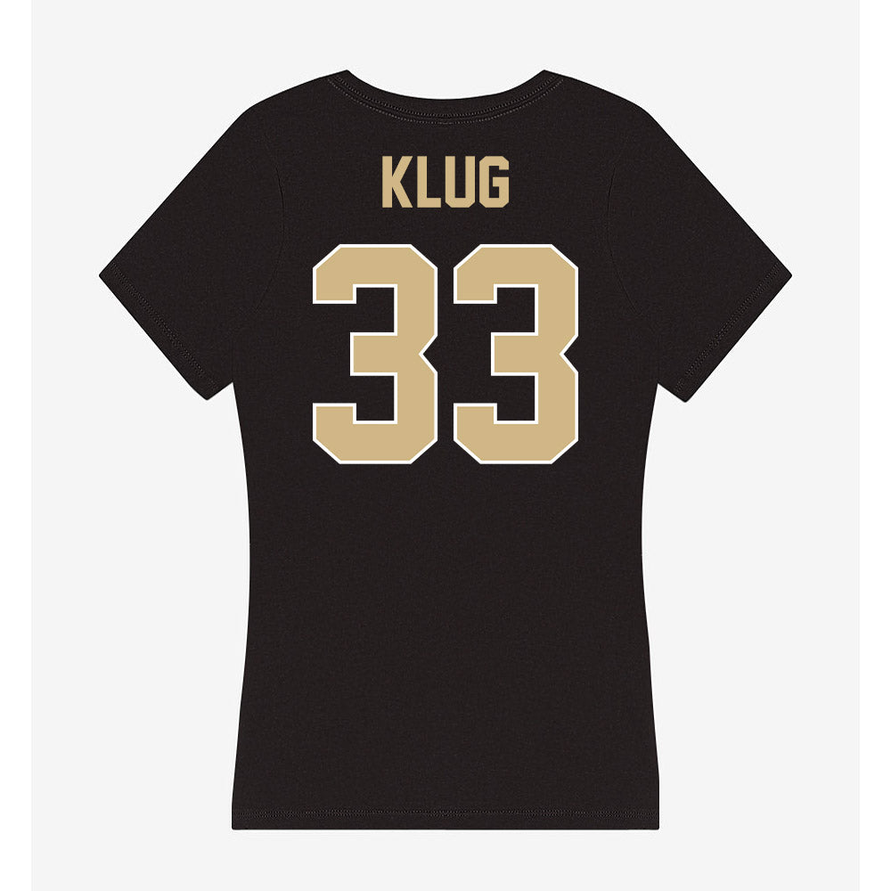 Purdue - NCAA Baseball : Austin Klug - Women's V-Neck T-Shirt-1