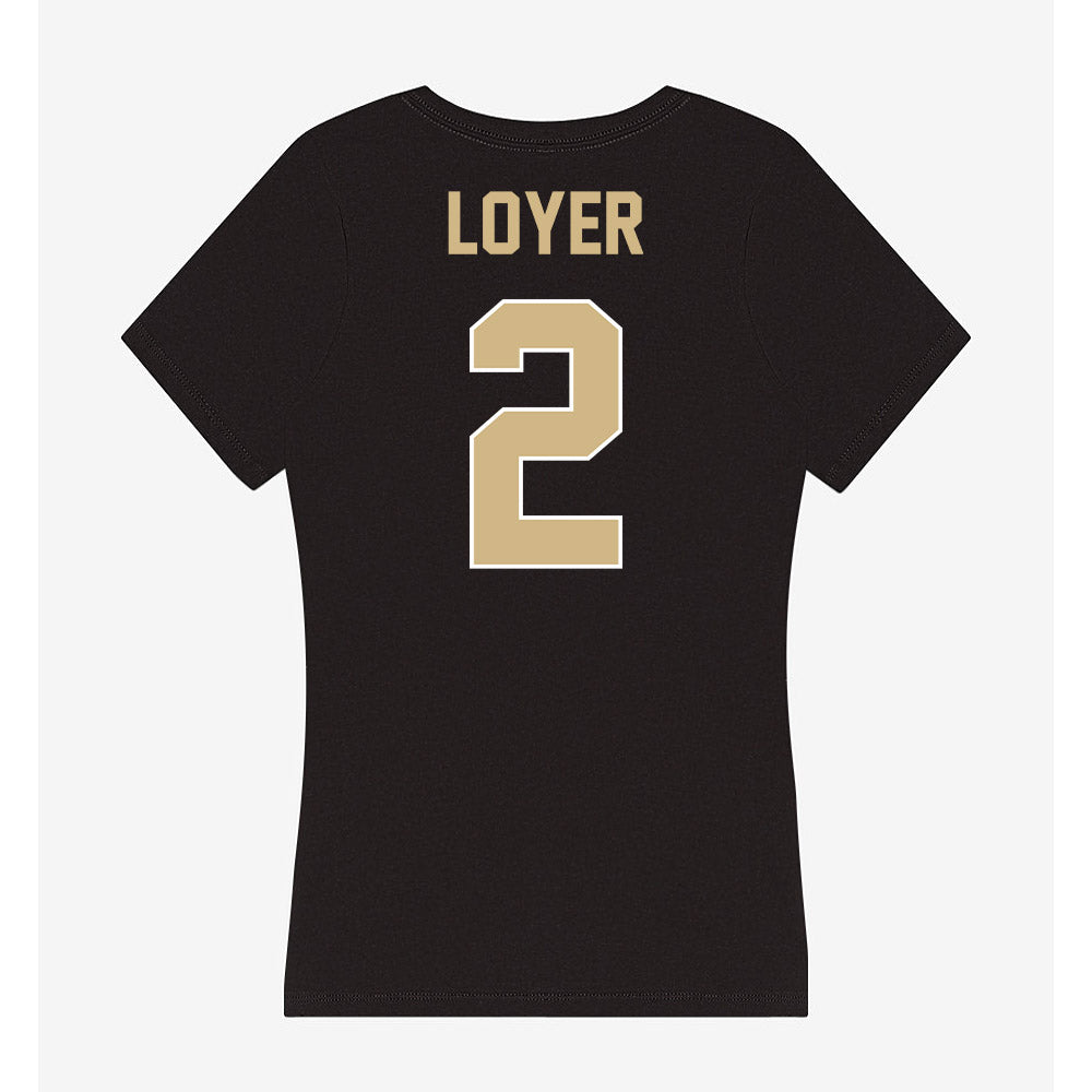 Purdue - NCAA Men's Basketball : Fletcher Loyer - Women's V-Neck T-Shirt-1