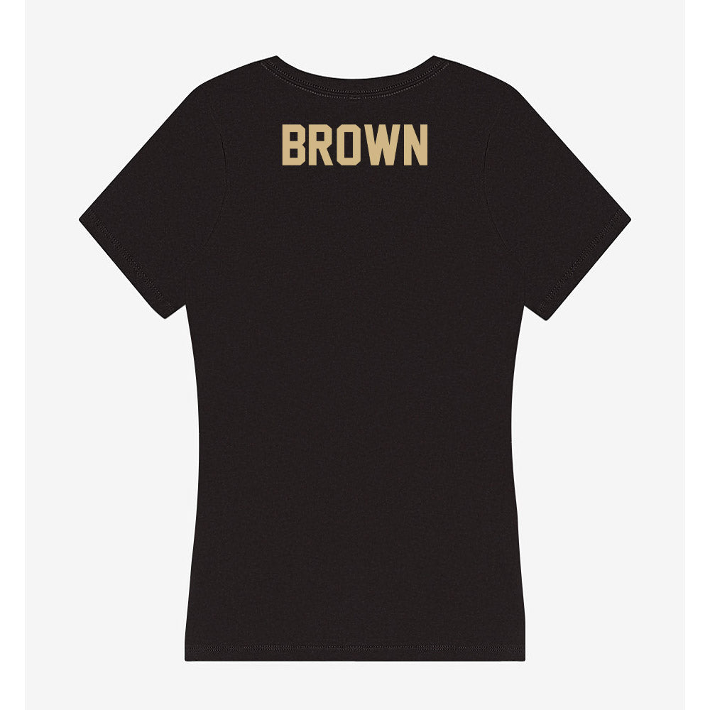 Purdue - NCAA Wrestling : Gavin Brown - Women's V-Neck T-Shirt-1