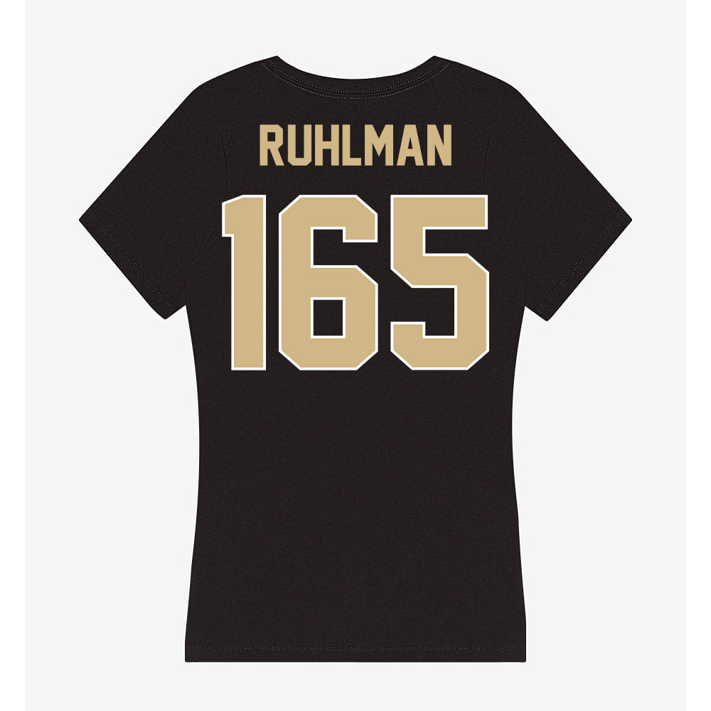 Purdue - NCAA Wrestling : Delaney Ruhlman - Women's V-Neck T-Shirt-1