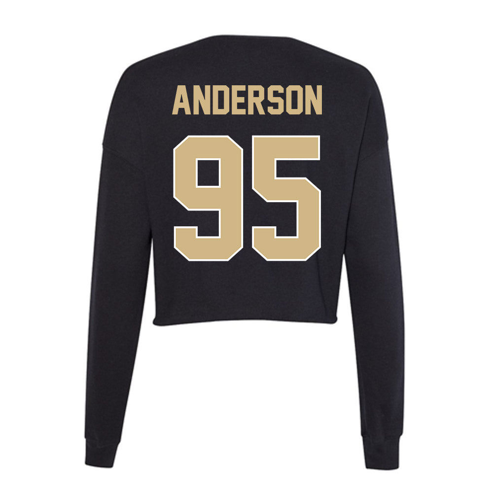 Purdue - NCAA Football : Joseph Anderson - Women's Cropped Crew Fleece-1