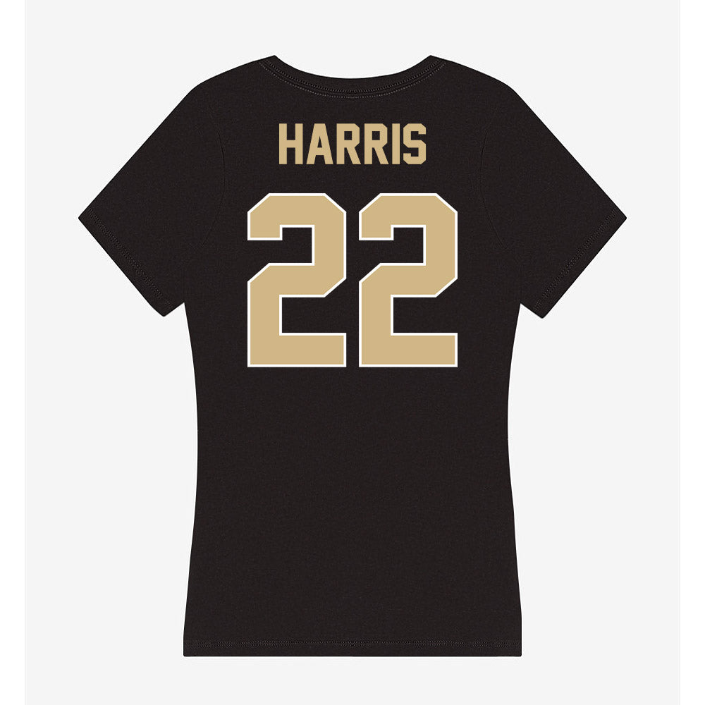Purdue - NCAA Football : Antonio Harris - Women's V-Neck T-Shirt-1