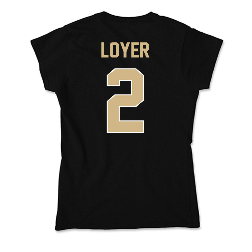 Purdue - NCAA Men's Basketball : Fletcher Loyer - Soft Style Women’s T-Shirt-1