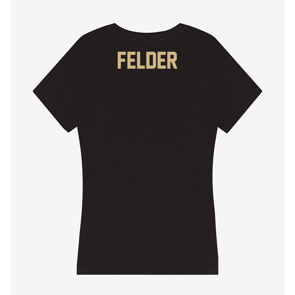 Purdue - NCAA Women's Track & Field : Jubilee Felder - Women's V-Neck T-Shirt-1