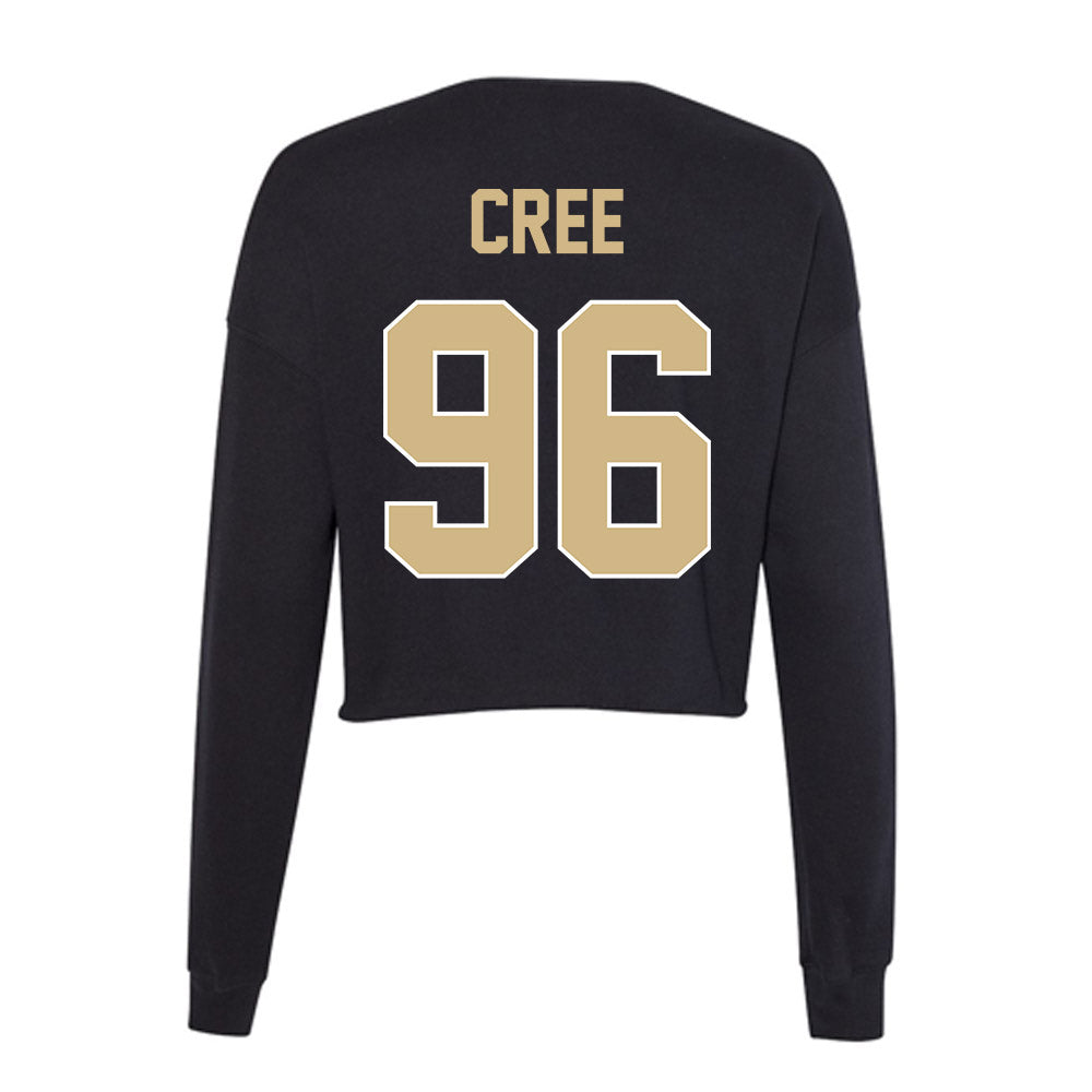Purdue - NCAA Football : Jordan Cree - Women's Cropped Crew Fleece-1