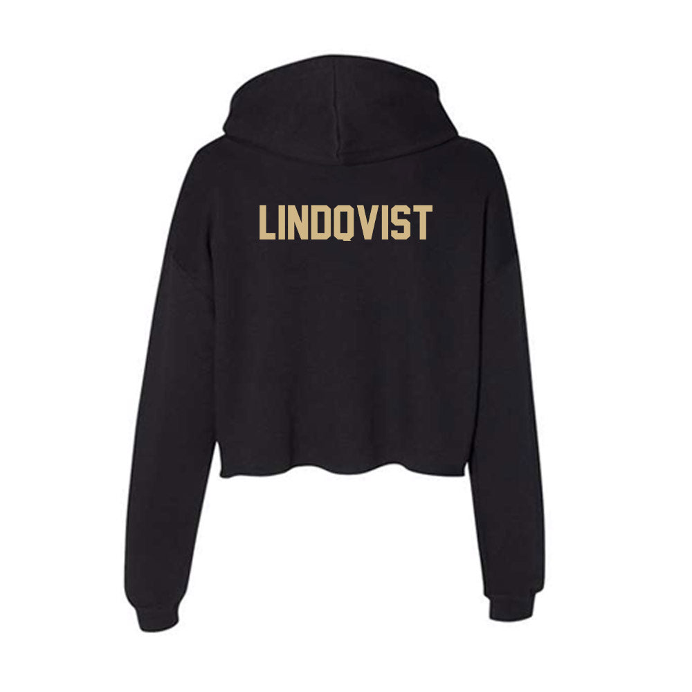 Purdue - NCAA Women's Golf : Ida Lindqvist - Women's Crop Fleece Hoodie-1