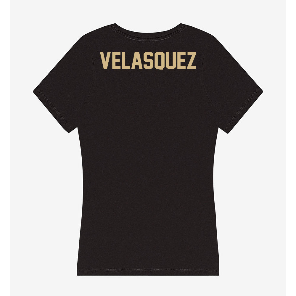 Purdue - NCAA Men's Tennis : Juan David Velasquez - Women's V-Neck T-Shirt-1