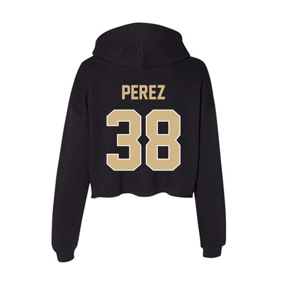 Purdue - NCAA Softball : Brooke Perez - Women's Crop Fleece Hoodie-1