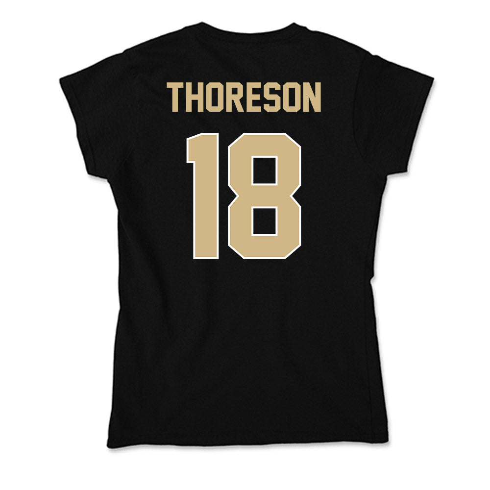 Purdue - NCAA Women's Soccer : Angelina Thoreson - Soft Style Women’s T-Shirt-1