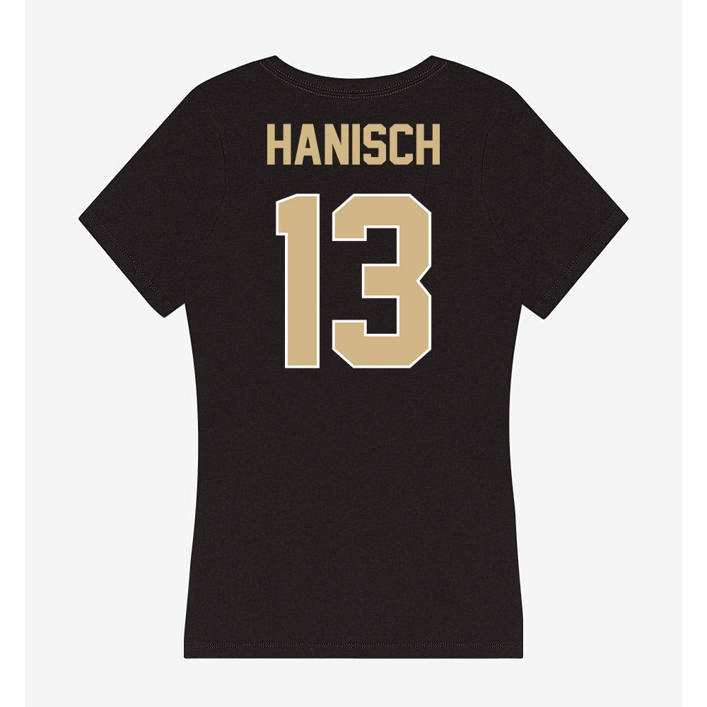 Purdue - NCAA Women's Soccer : bianca hanisch - Women's V-Neck T-Shirt-1