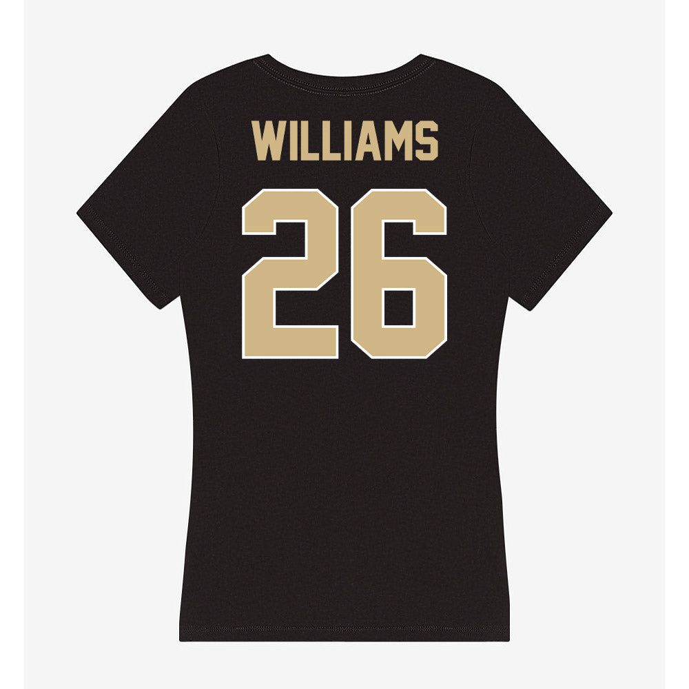 Purdue - NCAA Football : Zeke Williams - Women's V-Neck T-Shirt-1