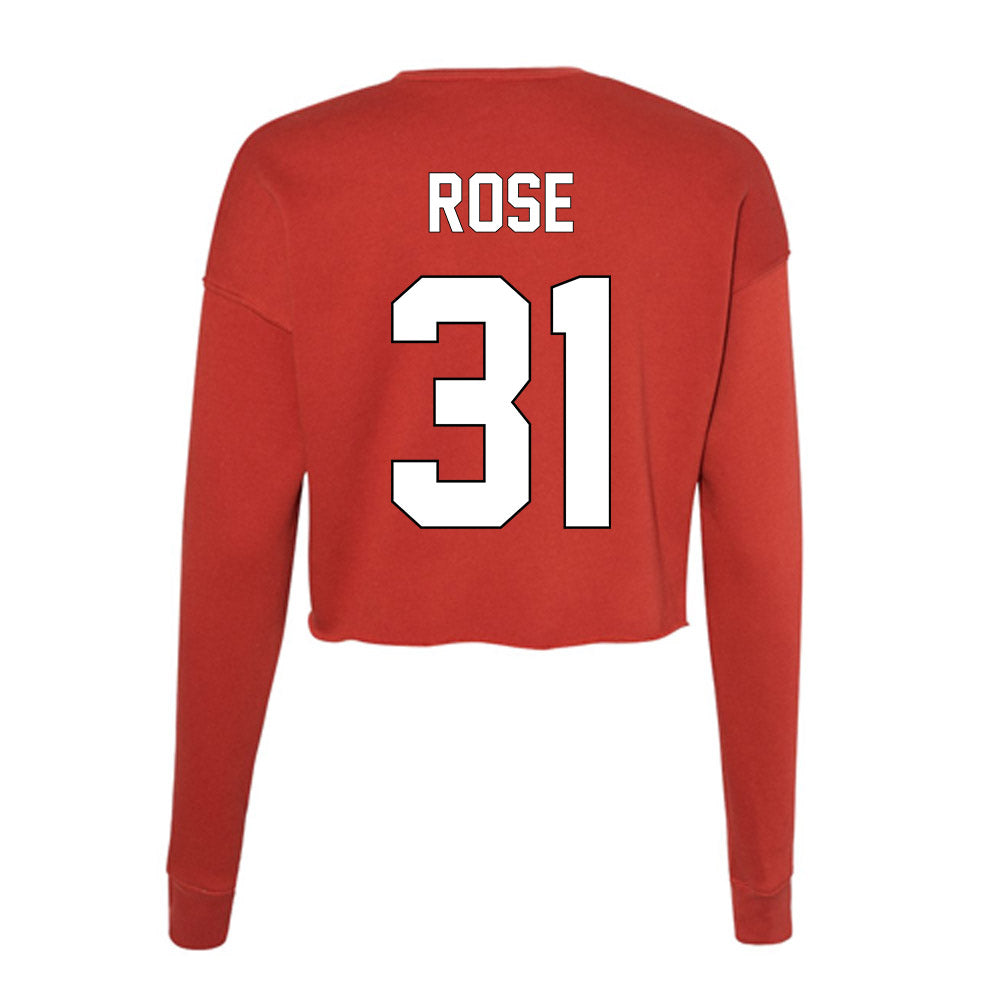 Maryland - NCAA Men's Soccer : Tristen Rose - Women's Cropped Crew Fleece-1