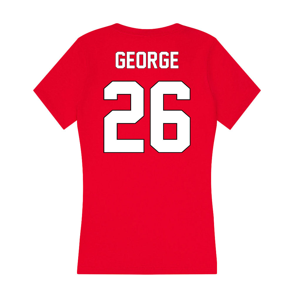 Maryland - NCAA Women's Lacrosse : Fallon George - Women's V-Neck T-Shirt-1