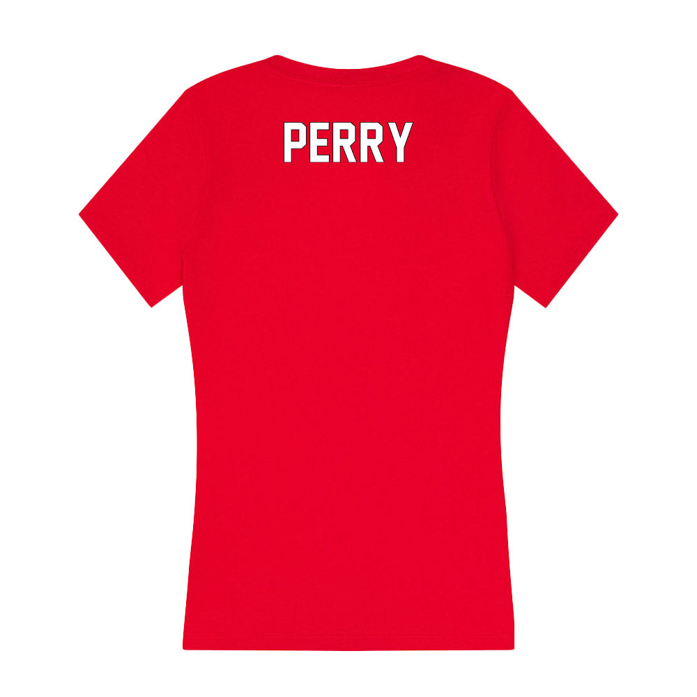 Maryland - NCAA Wrestling : Nathan Perry - Women's V-Neck T-Shirt-1