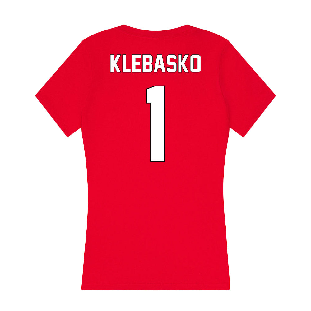 Maryland - NCAA Women's Field Hockey : Alyssa Klebasko - Women's V-Neck T-Shirt-1