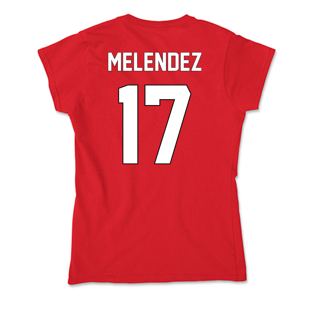 Maryland - NCAA Baseball : Omar Melendez - Soft Style Women’s T-Shirt-1