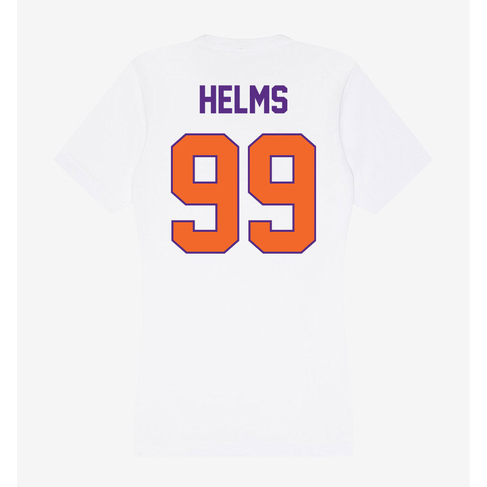 Clemson - NCAA Football : Hunter Helms - Women's V-Neck T-Shirt-1