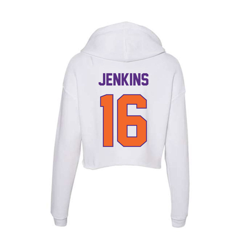 Clemson - NCAA Women's Soccer : Jolie Jenkins - Women's Crop Fleece Hoodie-1