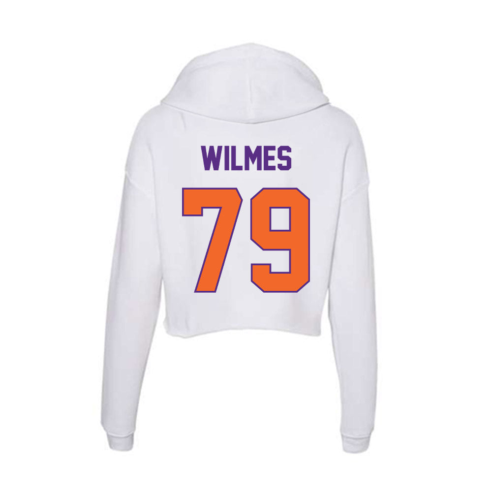 Clemson - NCAA Football : Braden Wilmes - Women's Crop Fleece Hoodie-1