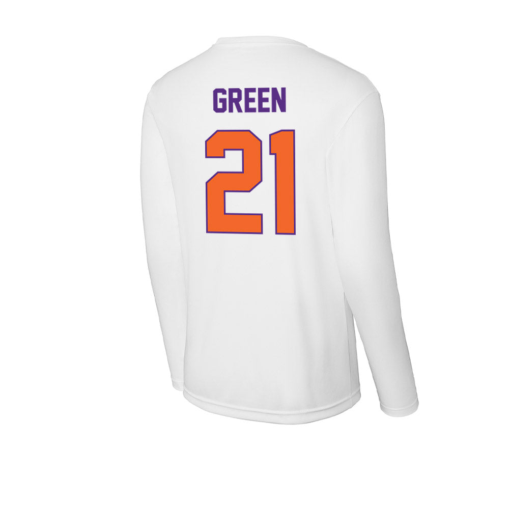 Clemson - NCAA Football : Jarvis Green - Activewear Long Sleeve T-Shirt-1