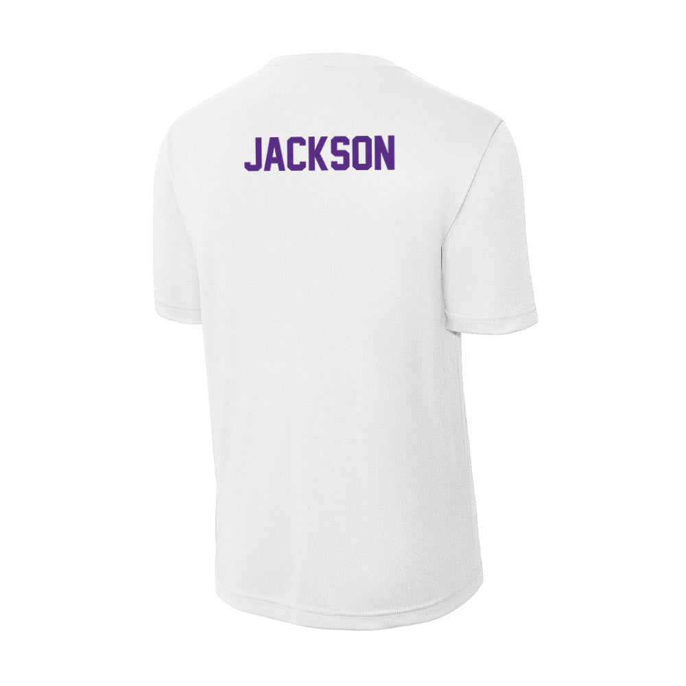 Clemson - NCAA Women's Gymnastics : Eve Jackson - Activewear T-Shirt-1