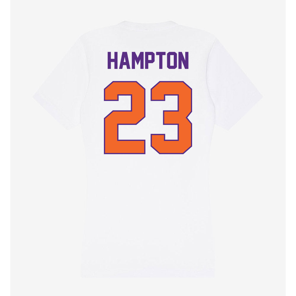 Clemson - NCAA Football : Ashton Hampton - Women's V-Neck T-Shirt-1