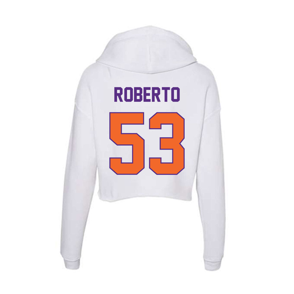 Clemson - NCAA Football : Joseph Roberto - Women's Crop Fleece Hoodie-1
