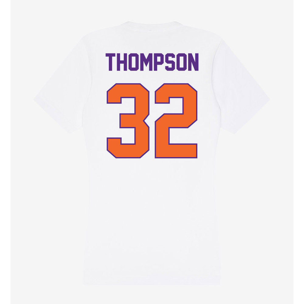 Clemson - NCAA Women's Basketball : Raven Thompson - Women's V-Neck T-Shirt-1