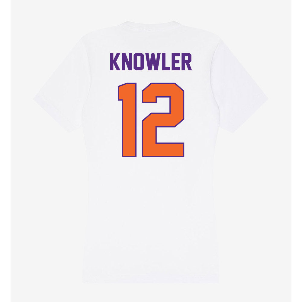 Clemson - NCAA Softball : Julia Knowler - Women's V-Neck T-Shirt-1