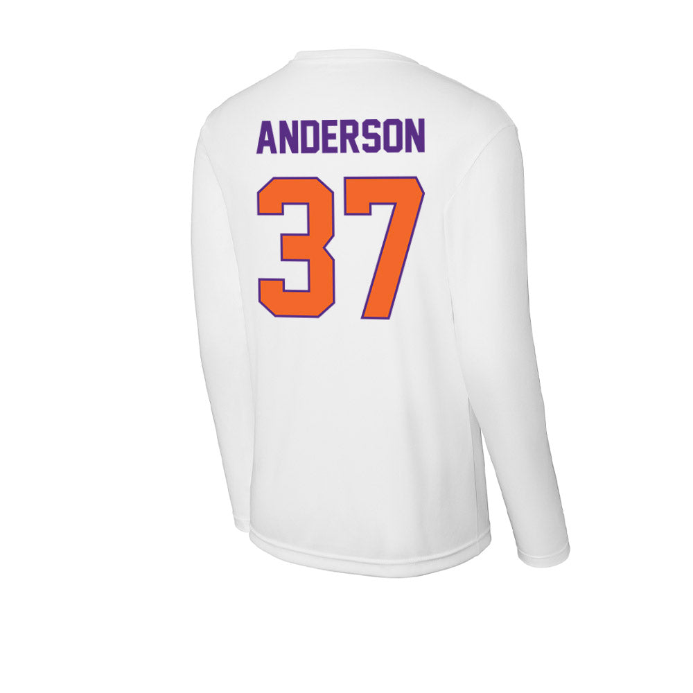 Clemson - NCAA Football : Logan Anderson - Activewear Long Sleeve T-Shirt-1