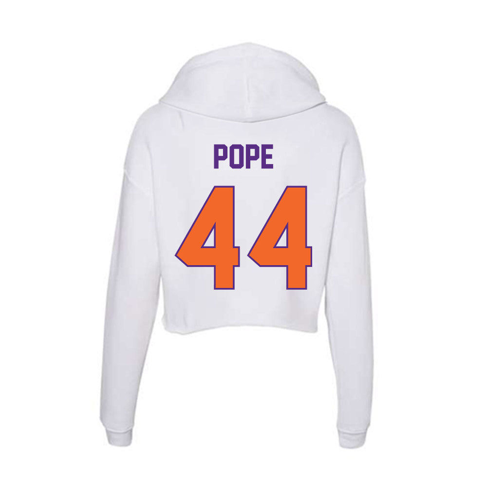 Clemson - NCAA Football : Banks Pope - Women's Crop Fleece Hoodie-1