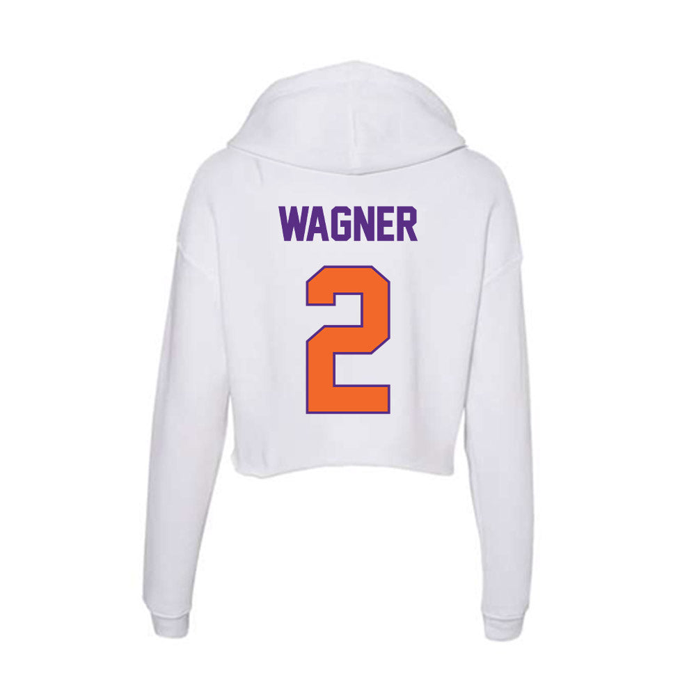 Clemson - NCAA Women's Volleyball : Kennedy Wagner - Women's Crop Fleece Hoodie-1