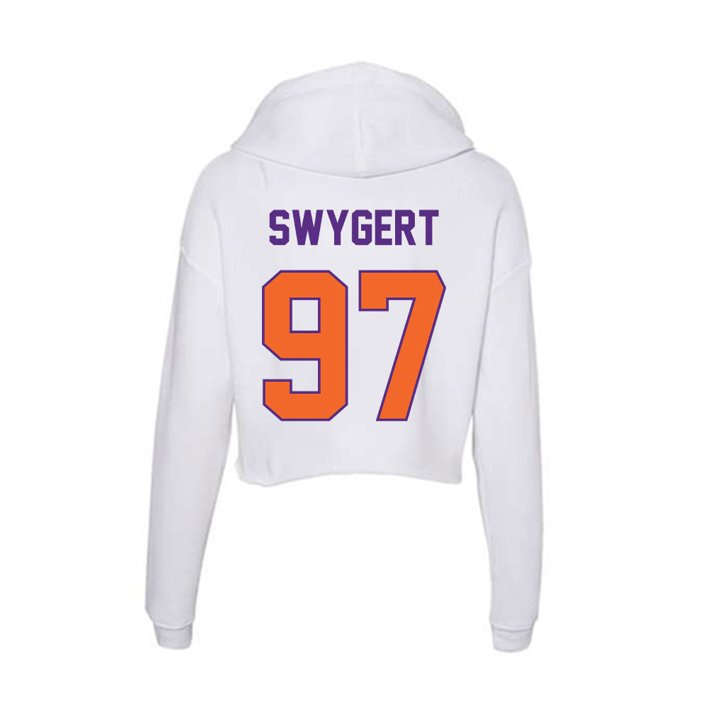 Clemson - NCAA Football : Patrick Swygert - Women's Crop Fleece Hoodie-1