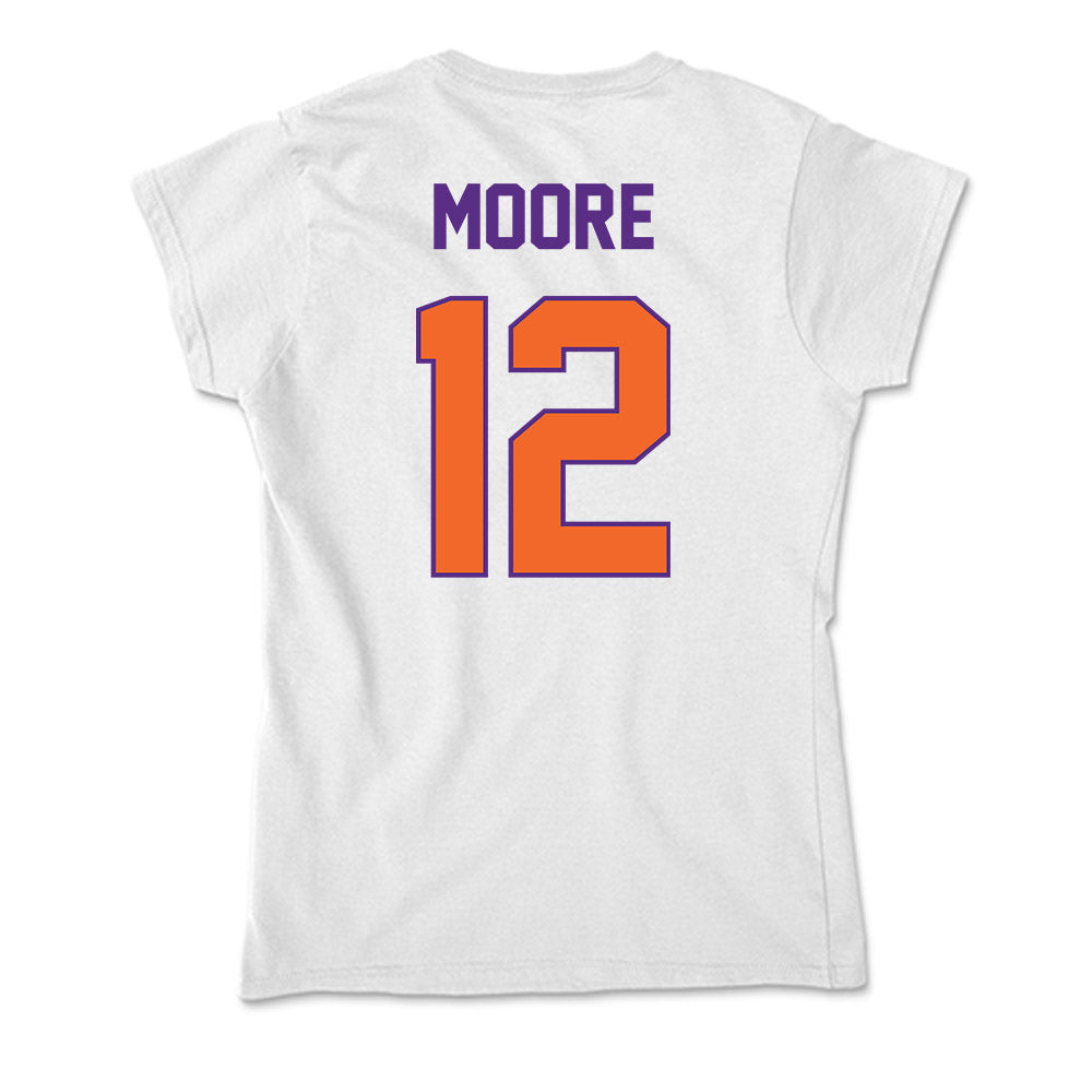 Clemson - NCAA Women's Basketball : Mia Moore - Soft Style Women’s T-Shirt-1