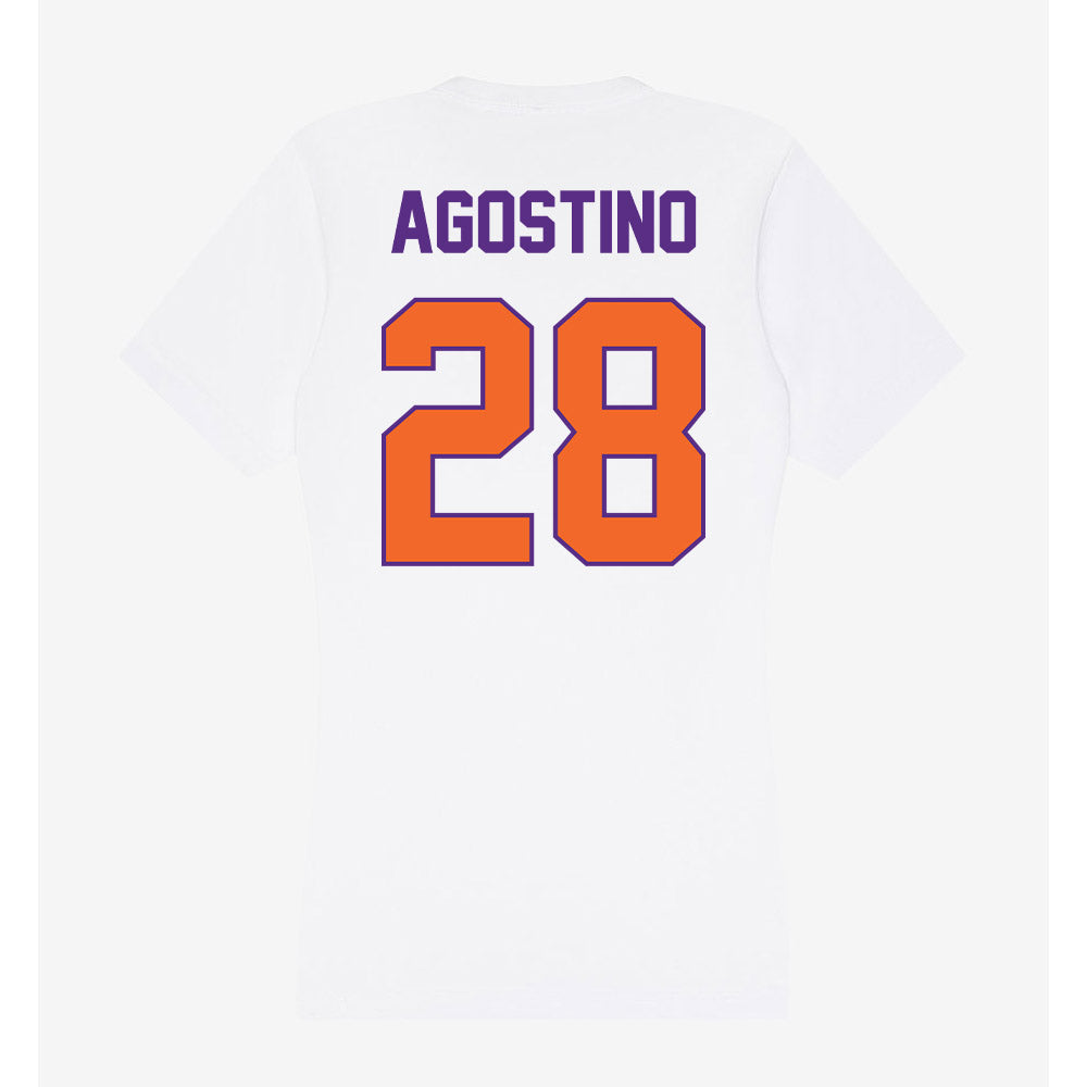 Clemson - NCAA Women's Lacrosse : Summer Agostino - Women's V-Neck T-Shirt-1