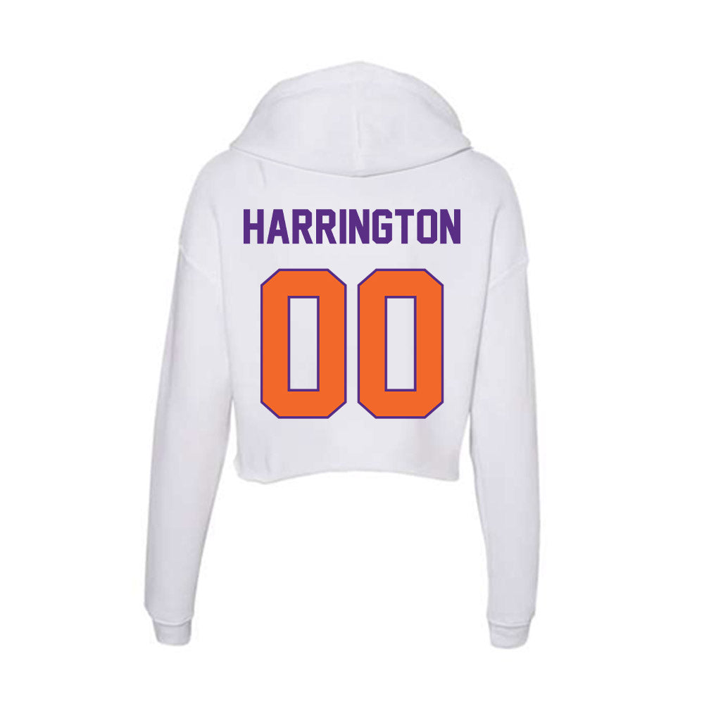 Clemson - NCAA Softball : Mcartney Harrington - Women's Crop Fleece Hoodie-1