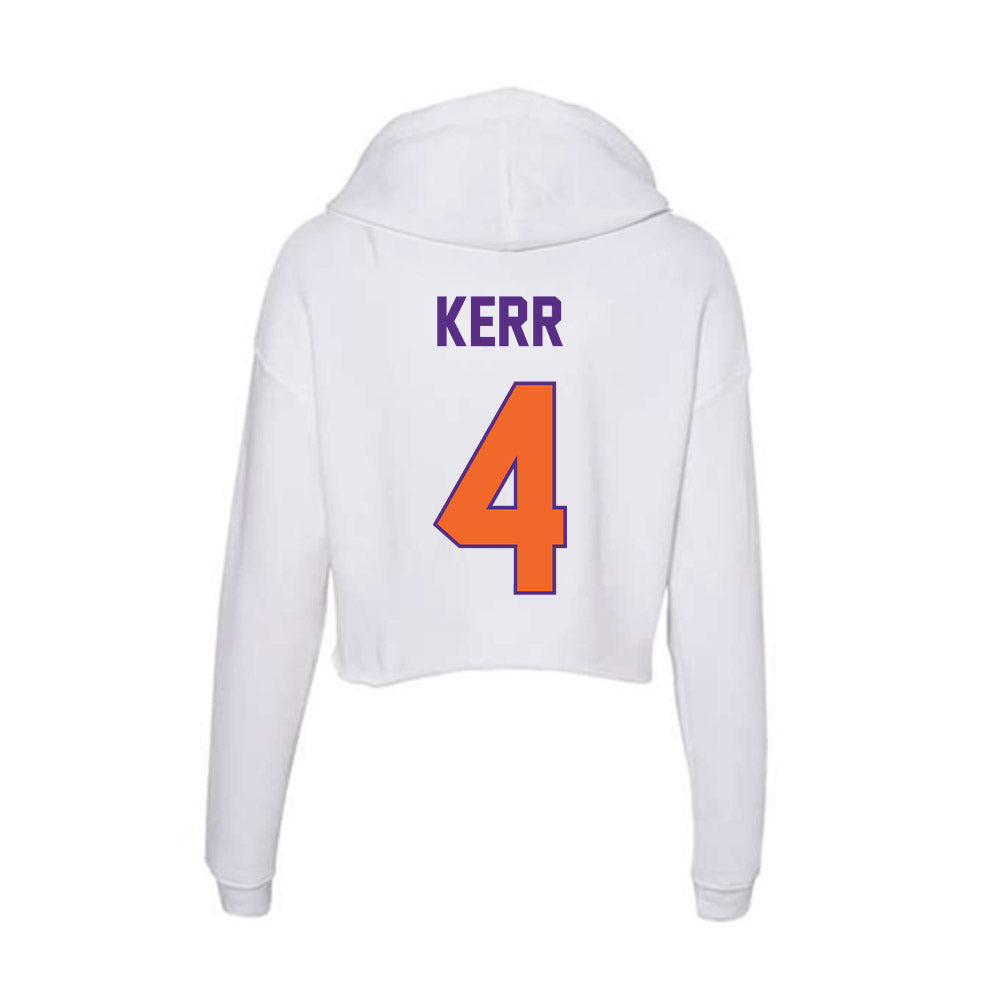 Clemson - NCAA Women's Soccer : Neely Kerr - Women's Crop Fleece Hoodie-1