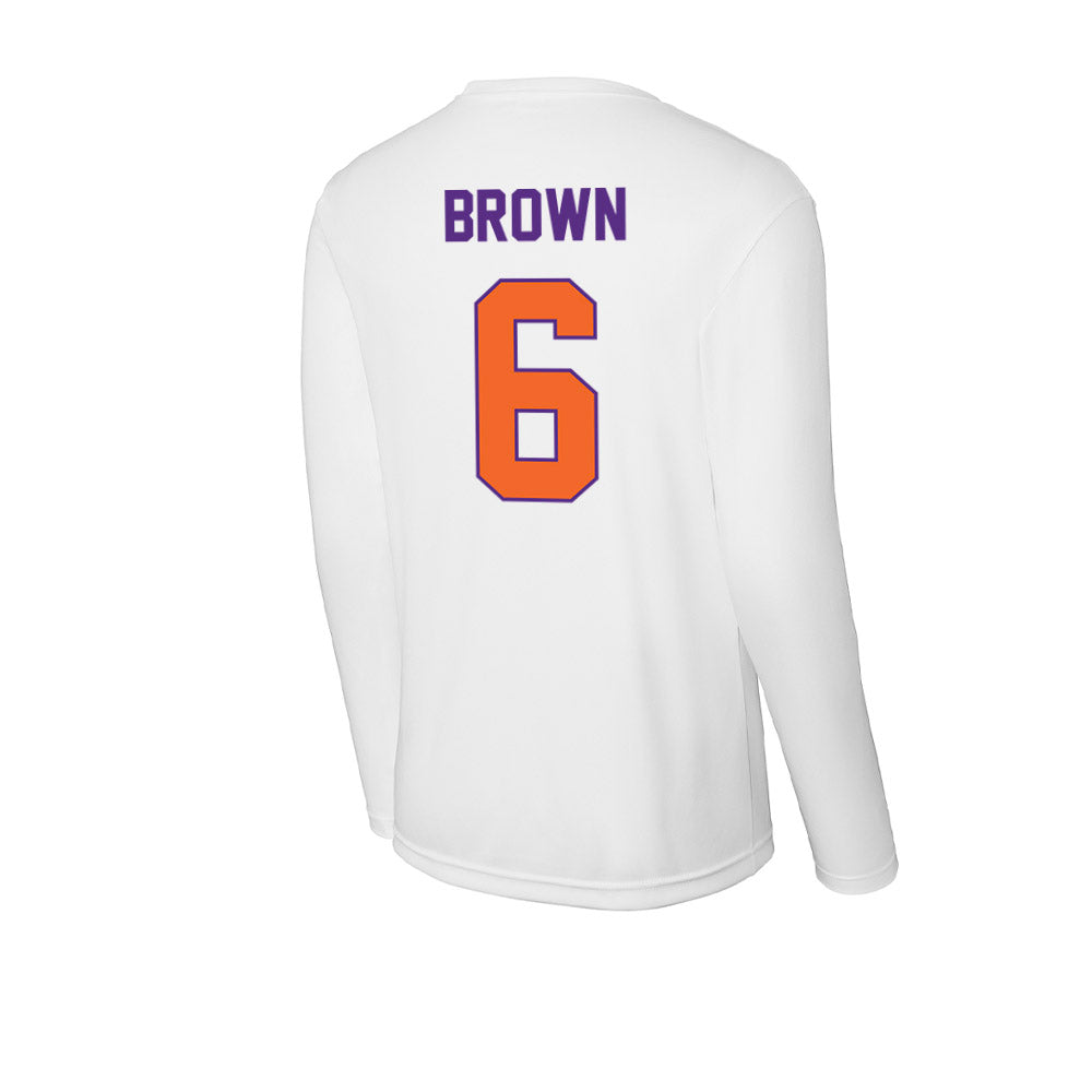 Clemson - NCAA Football : Tyler Brown - Activewear Long Sleeve T-Shirt-1