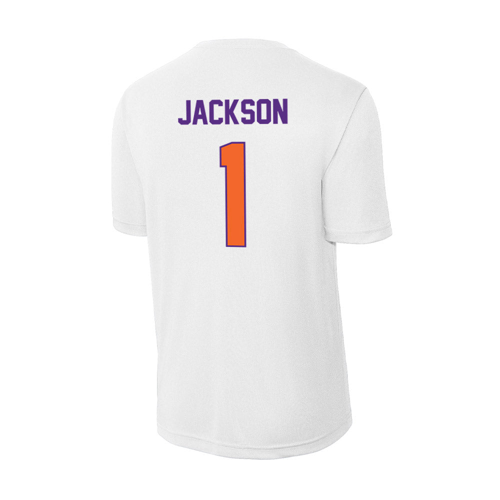 Clemson - NCAA Women's Basketball : Amaia Jackson - Activewear T-Shirt-1