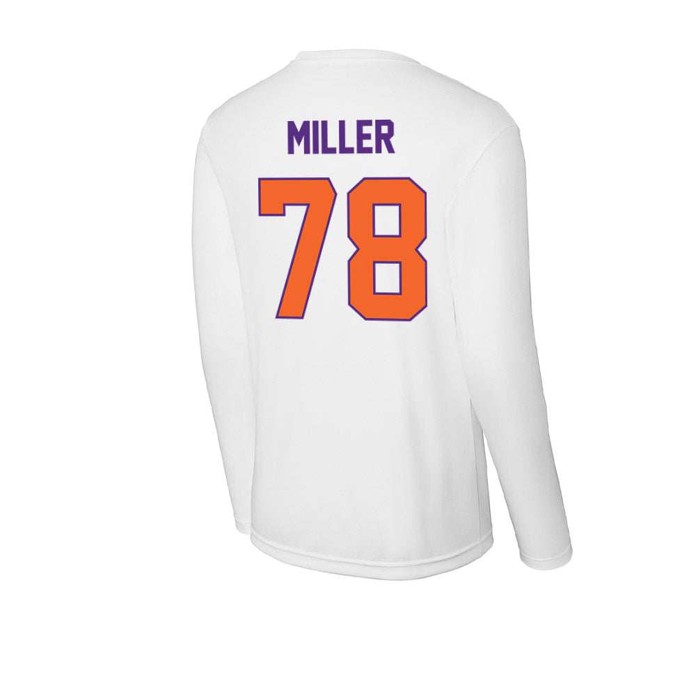 Clemson - NCAA Football : Blake Miller - Activewear Long Sleeve T-Shirt-1