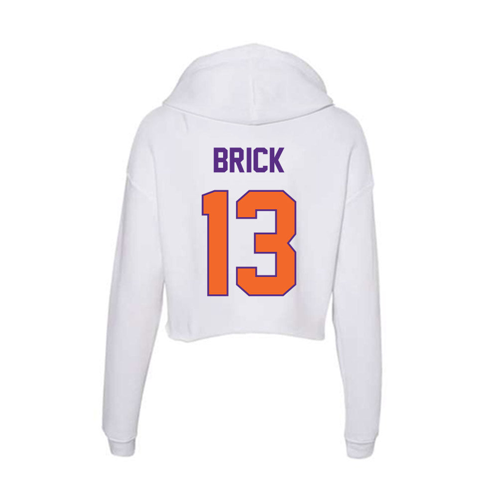 Clemson - NCAA Men's Soccer : Mathieu Brick - Women's Crop Fleece Hoodie-1