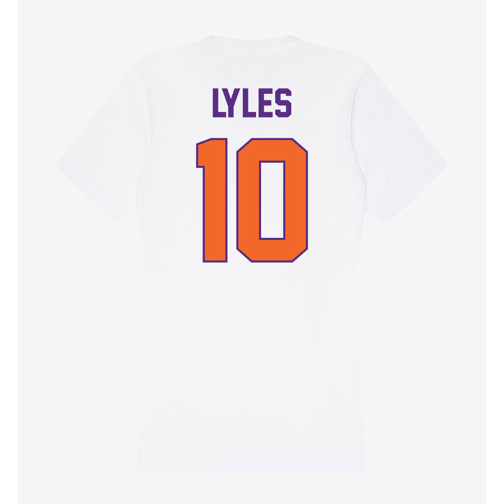 Clemson - NCAA Women's Soccer : Renee Lyles - Women's V-Neck T-Shirt-1