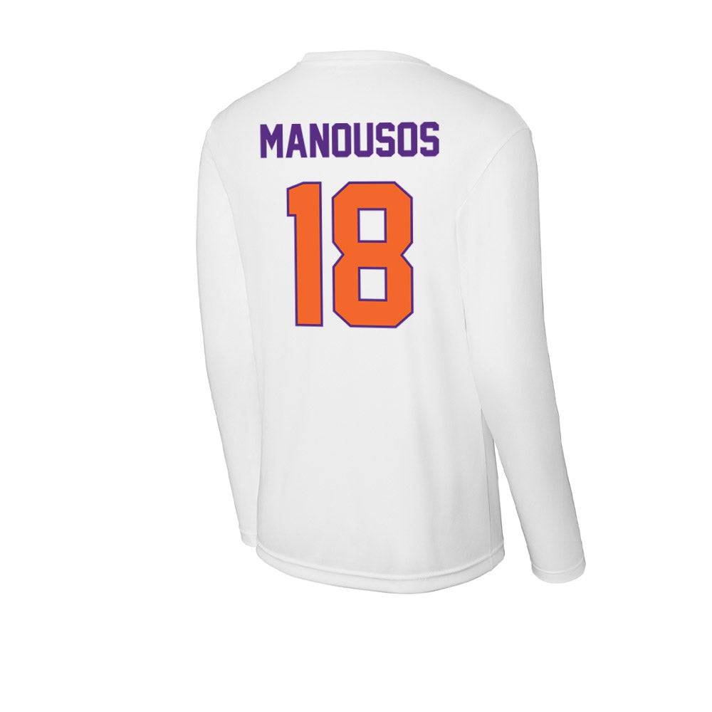 Clemson - NCAA Women's Soccer : Maria Manousos - Activewear Long Sleeve T-Shirt-1